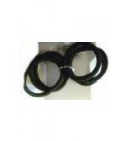 HERBA Haarbinder 3.8cm schwarz 6 Stk