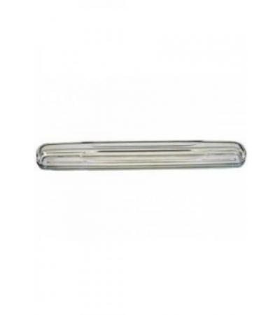 HERBA Zahnbürstenköcher transparent m Silberrand