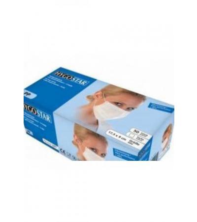 HYGOSTAR Mundschutz PP-Vlies 3lg Gummi grün 50 Stk