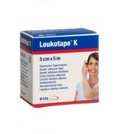 LEUKOTAPE K Pflasterbinde 5mx5cm hautfarbig