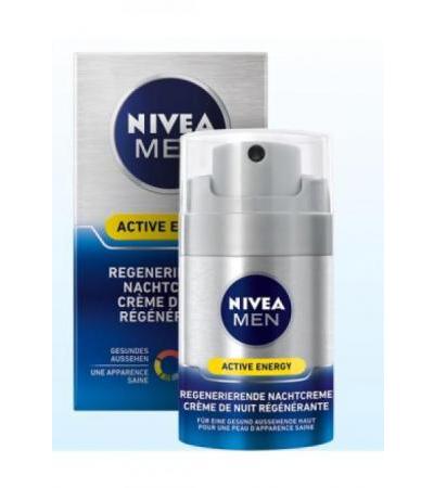 NIVEA Men Face Active Energy Regener Nachtcr 50 ml