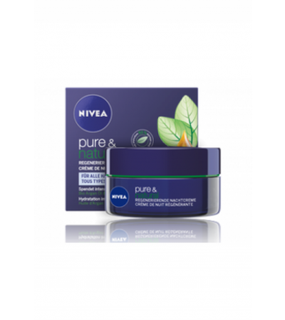 NIVEA Pure&Natural Regenerierende Nachtcreme 50 ml