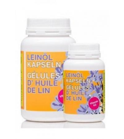 PHYTOMED Leinöl Bio 500mg+Vitamin K2 Kaps 180 Stk