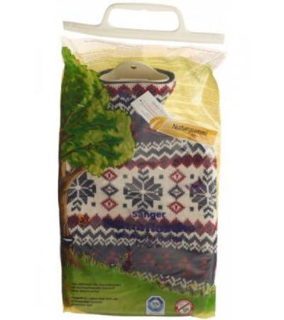 SÄNGER Wärmflasche 2l Strickbezug Flocke