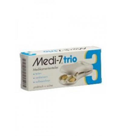 SAHAG Medi-7 Trio Tablettenteiler weiss