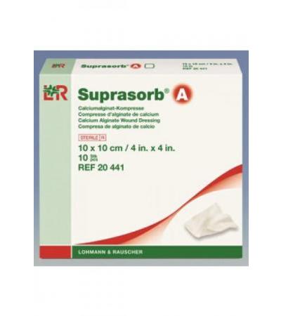 SUPRASORB A Calcium Alginat Kompr 10cmx10cm 10 Stk