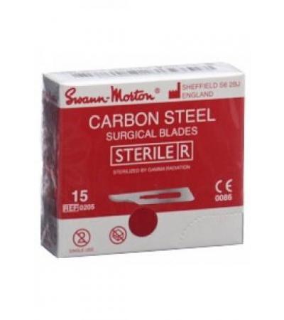 SWANN-MORTON Skalpellkling Fig.15 steril 100 Stk
