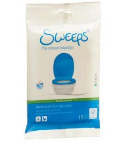 SWEEPS Feuchttücher Toilettensitz Btl 15 Stk