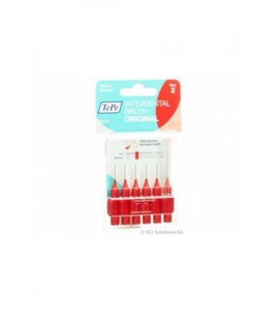 TEPE Interdental Brush 0.5mm rot Blist 6 Stk