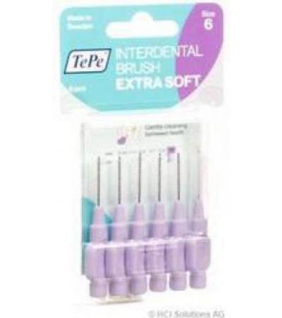 TEPE INTERDENTAL BRUSH 1.1MM X-SOFT VIOLETT BLIST 6 STK
