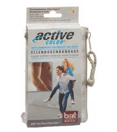 BORT ACTIVECOLOR ELLENBOGENBANDAGE L +28CM HAUTFARBE